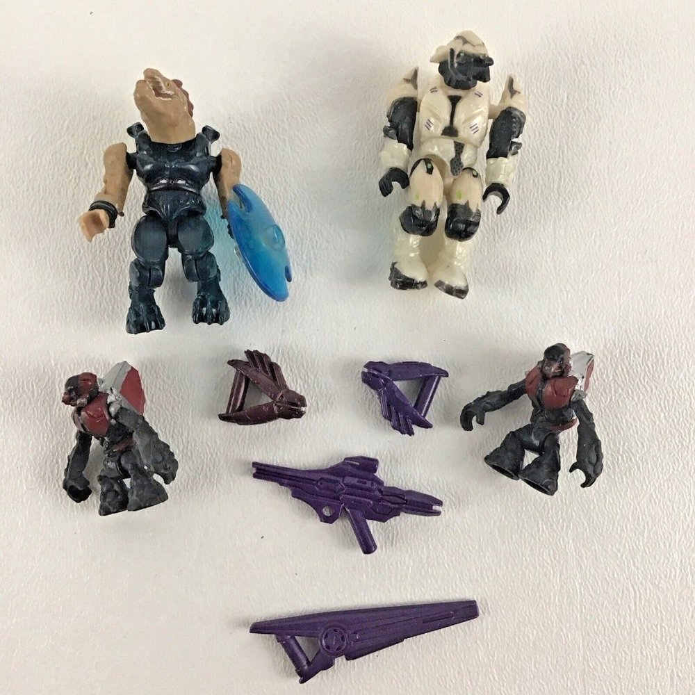 Mega Bloks Consturx Halo Reach Minifigs Covenant Grunts Jackel Elite Lot Figures